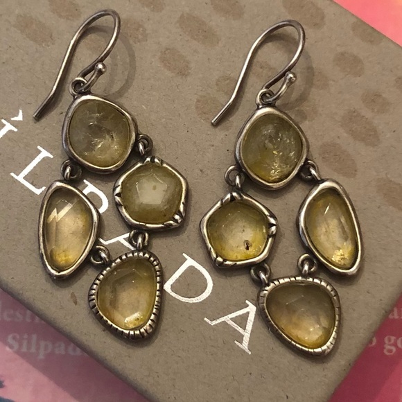 Silpada Sterling Silver and Citrine Fresh Squeezed Earrings W2782 - Picture 10 of 16